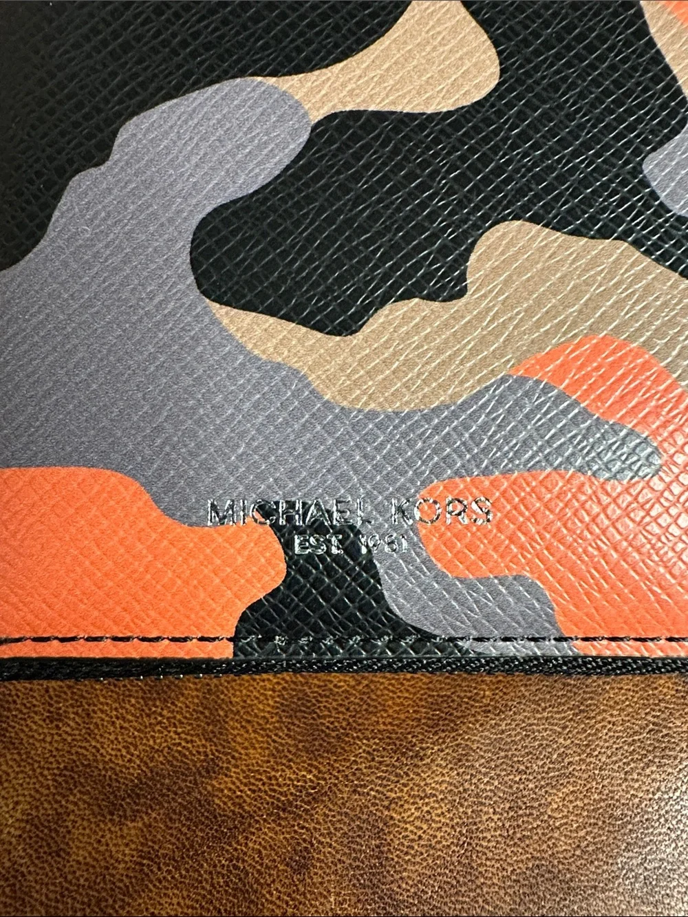 Michael Kors Camo Zip Wallet